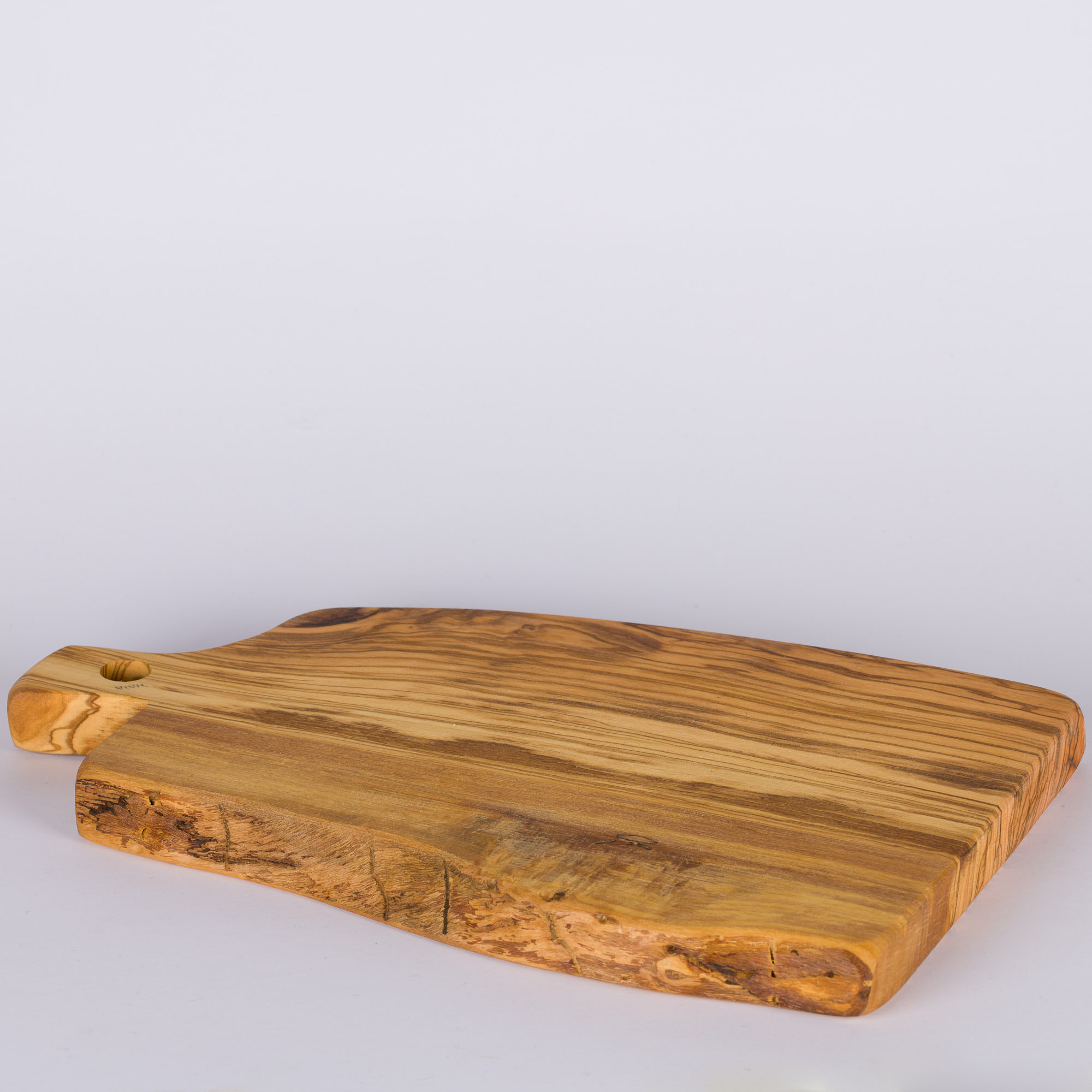 Tagliere rustico senza manico grande in legno d'ulivo – Battilani